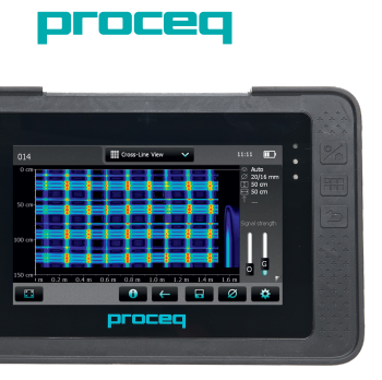 Profometer 6鋼筋定位評(píng)估和銹蝕分析儀顯示屏